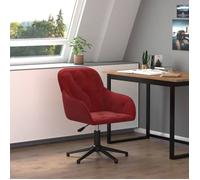 BONNIE®Chaise de bureau - Réglable hauteur - Ergonomique,Chaise pivotante Rouge bordeaux Velours,L56 x P61.5 x H80 cm qacj9972