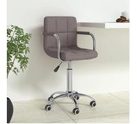 BONNIE®Chaise de bureau - Réglable hauteur - Ergonomique,Chaise pivotante Taupe Tissu,L50 x P47 x H86 cm qacj3040