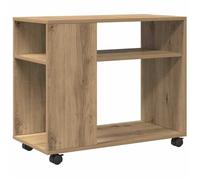 BONNIE®Meuble basse en bois/Table à café - Grand espace de rangement - Table d'appoint avec roues chêne artisanal ,Bois