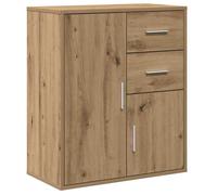 BONNIE®Meuble de rangement - SUIKUN - meuble d'appoint/Buffet chêne artisanal 60x31x70 cm ,Bois d'ingénierie FR443892