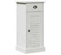 BONNIE®Meuble de Salle de bain - Anti-basculement - Grand rangement, avec porte VIGO Blanc 37,5x34x80 cm FR809976