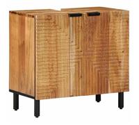 BONNIE®Meuble Sous lavabo - SUIKUN - Meuble pour Vasque à Poser Marron 62x33x58 cm ,Bois d'acacia massif FR744055
