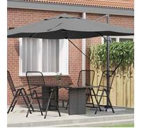 BONNIE® Parasol de jardin - Résistant aux vent/Eau - et Roma à Bras Déporté Anthracite, Noir 352 x 251 x 260 cm EU637360