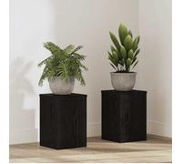 BONNIE® Porte Plante Interieur - Support de Plante （Set de 2 ) Chêne noir 20 x 20 x 30 cm EU986251