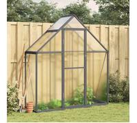 BONNIE® Serre de jardin - Panneaux en polycarbonate - avec cadre de base anthracite 169x58x195 cm aluminium - Ventilation réglable