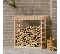 BONNIE® Support pour bois de chauffage Anti corrosion - 108x64,5x110 cm Bois de pin EU500271