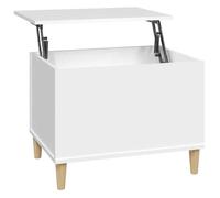 BONNIE®Table basse - Table à café - Grand espace de rangement - Blanc 60x44,5x45 cm ,Bois d'ingénierie FR124828