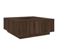 BONNIE®Table basse - Table à café - Grand espace de rangement - chêne marron 100x100x40 cm ,Bois d'ingénierie FR210911