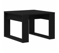 BONNIE®Table basse - Table à café - Grand espace de rangement - Chêne noir 50x50x35 cm ,Bois d'ingénierie FR238571