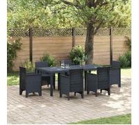 BONNIE®Table de jardin/balcon/Terrasse - Contre l'usure/corrosion - Anthracite 200 x 100 x 73cm polyrotin - 2/4/6 Personnes