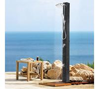 Bonnlo Douche Solaire 40L, Douche Exterieur Solaire avec Pommeau de Douche Douchette et Robinet, Eau Chaude et Température réglable, Idéal pour Jardin Plage Piscine