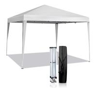 Bonnlo Tonnelle de Jardin Pliante 3x3 imperméable/Tente de Réception Pop-up Inclus Sac de Transport/Auvent,Barnum Pliant Exterieur pour Camping et Événements (Blanc)