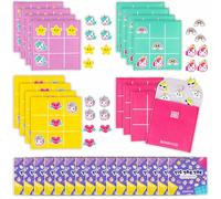 BONNYCO Tic Tac Toe Pack 16 Licorne Cadeau Anniversaire Enfants Invites. Mini Jeux Tic Tac Toe, Cadeaux Anniversaire Invités Enfant. Petit Jouet Pinata, Pochette Surprise Élèves, Goodies Fille, Garcon