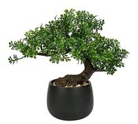 Bonsaï Artificiel de genévrier, Plantes artificielles d'intérieur avec Pots en céramique pour Maison, Table, Bureau, Salle de Bain, Chambre à Coucher, Salon, décoration de Ferme