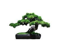 Bonsai Artificiel Décorations de bureau d'entrée de salon de thé de salon Micro-aménagement paysager Simulation Verdure Bonsaï Ornements de pin de bienvenue d'intérieur Bonsai Artificiel Realiste