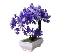 Bonsaï Artificiel en Pot 19cm Réaliste pour déco Intérieur Bonsaï(B) | Feuillage réaliste, plastique pour premium, couleur verte vive, intérieur extérieur, aucun arrosage