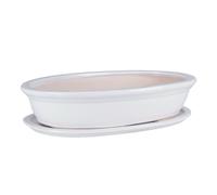 botle Mini Pot de Fleurs en céramique pour bonsaï - Blanc - 6 Tailles (32)