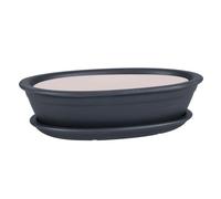 botle Mini Pot de Fleurs en céramique pour bonsaï - Noir - 6 Tailles (40)
