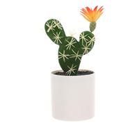 Bonsaï de Cactus Artificiel, Petite Figurine Décorative en Pot, Plastique