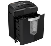 Bonsaii Destructeur de Documents pour Bureau à Domicile, 12 Feuilles, Fonctionne Pendant 60 Minutes, destructeur de Papier Micro-Cut avec 4 Roues et Un conteneur extractible de 16 litres (C266-B)