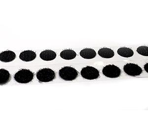BONUS Eurotech 1BZ21.01.0012/000A# Fixation crochets et boucles, cercle auto-adhésif, Ø 12, noir (Pack de 100)