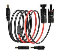 Boobrie MC4 vers DC 8 mm Adaptateur de panneau solaire pour Jackery/Bluetti/EcoFlow - Câble d'extension robuste 12 AWG avec connecteurs DC7909 à DC8020 et DC5525 - Générateur solaire, station