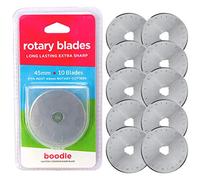 Boodle SKS-7 Lot de 10 lames pour cutter rotatif Olfa Acier 45 mm