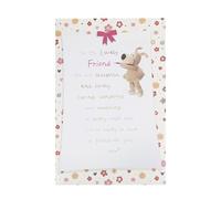 Boofle Carte d'anniversaire pour elle/amie - Motif mignon