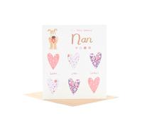 Boofle Carte d'anniversaire pour grand-mère avec enveloppe - Design mignon tenant un cœur