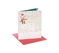 Boofle Carte de Noël du chat - Motif mignon