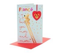 Boofle Carte de Saint-Valentin pour fiancé - Motif mignon