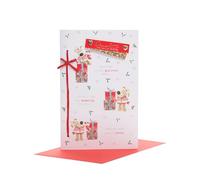 Boofle Carte de vœux de Noël avec inscription « Daughter With Love »