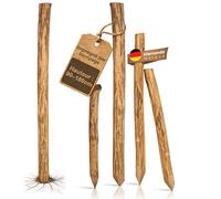 BooGardi 1x Poteau de clôture ganivelle imprégné en noisetier Rond 150 cm - Piquet Bois pour enclos, Jardin, barrière Bois, palissade Rustique