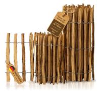 BooGardi clôture ganivelle bois imprégné 60 cm x 5 m en noisetier - clôture jardin à lattes, bordure bassin et potager - espacement 7 à 9 cm
