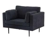 Paris prix Fauteuil design en tissu - Noir