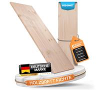 BOOMET Lot de 2 étagères en bois d'épicéa, 80 cm de large, 19 mm de large, 20-50 cm de profondeur, dimensions : 80 x 30 cm (l x p), étagère murale, étagère en bois