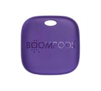 Boompods Boomtag Traceur Rechargeable - Localisateurs d'objets Compatible avec Apple Find My, Traceur Bluetooth Étanche IPX7, Étiquette de Suivi pour Portefeuilles, Bagages, Enfants - Violet