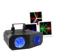 BoomTone Dj BoomToneDJ Double Moon - Jeu de lumière à LED - 114 LED RGBWA - Mode auto/musical - Configuration Plug&Play