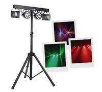 BoomTone Dj Party Bar Derby BoomToneDJ - Kit lumière avec LED et Nano Derby - Modes DMX/Auto - Contrôle par télécommande