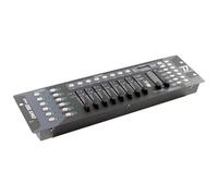 BoomToneDJ DMX 192 mk2 Contrôleur DMX 512 professionnel Console 192 canaux. 23 banques de 8 scènes programmables. Contrôle jeux de lumière. 8 faders Effets DJ Disco Light Eclairage de scène Théâtre
