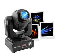 BoomToneDJ Maxi Spot 60 LED RGB 60W Spotlight Disco DJ Éclairage de Scène DMX Spots Reconnaissance Automatique Musique Lumière 7 Gobos Shake Stroboscope pour Bar Club Mariage