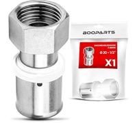 BOOPARTS - 1 Pièce - Raccord Multicouche Tournant à Sertir Ø20-F1/2" (15/21) | Union Femelle Contour TH | Raccord Plomberie Étanche et Durable pour Tuyaux Multicouches PEX PER Composites