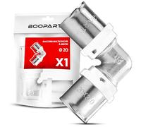 BOOPARTS - Coude à Sertir Ø20-20 mm | Raccord Multicouche Profil TH pour Tubes PER, PEX et Multicouche | Plomberie, Chauffage et Sanitaire