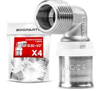 BOOPARTS - Coude Mâle à Sertir Ø20-1/2" 15/21 | Raccord Multicouche Profil TH pour Tubes PER, PEX et Multicouche | Plomberie, Chauffage et Sanitaire | Lot de 4
