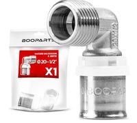BOOPARTS - Coude Mâle à Sertir Ø20-1/2" 15/21 | Raccord Multicouche Profil TH pour Tubes PER, PEX et Multicouche | Plomberie, Chauffage et Sanitaire