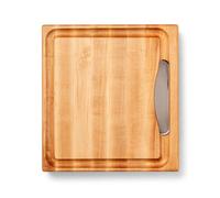 Boos Block Planche à Découper Avec Égouttoir - 38 x 35 x 6 cm | Planche Erable d'Amérique Du Nord - Billot De Cuisine - Planche a Decouper Professionnelle