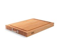 Boos Block Planche à Découper - Poignées en Acier Inoxydable - Rainure à Jus - Planche Erable d'Amérique du Nord - Billot De Cuisine - Planche a Decouper Professionnelle - 61 x 46 x 6 cm