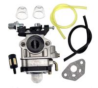 BOOSTI Kit de carburateur pour débroussailleuse à essence Fuxtec vidaXL Einhell Güde Hecht Timbertech AL-KO Atika Brast 23 cc 25 cc 26 cc 33 cc 35 cc