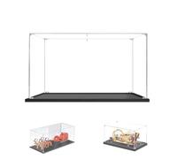 BOOVAX Vitrine pour Lego 10321 10357 40499 75380 76899 - Présentoir Vitrine en Acrylique Transparente Empilable pour [Corvette/Cobra 427S/C /Mos Espa Podrace] - 35x20x15cm