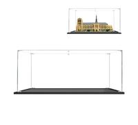 BOOVAX Vitrine pour Lego-21061 - Présentoir Vitrine en Acrylique Transparente pour [Notre-Dame de Paris] Modèle - 45x25x35cm